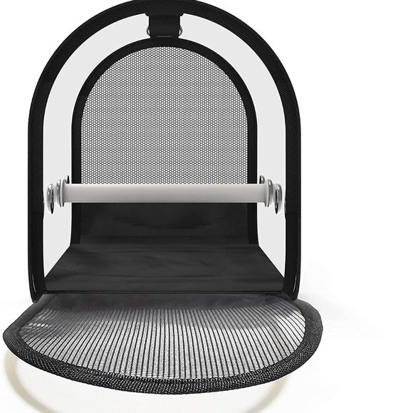 Final Sale- Small Animal Carrier Breathable Travel Cage W/Perch Mesh Folding Bag - Picture 8 of 11